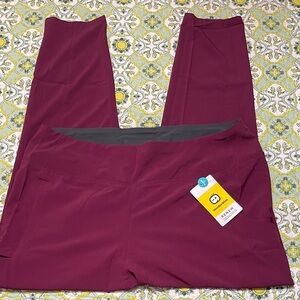 WonderWink Renew Modern Fit Pants in wine XL